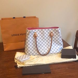 Louis Vuitton Calvi Damier Azur & coin purse